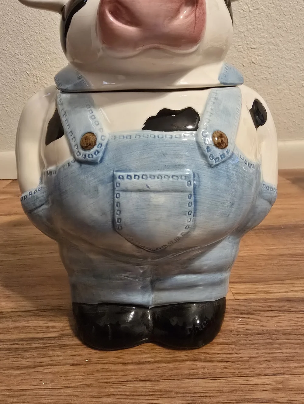 Vintage 1990s Savoy Housewares ceramic Cow Cookie Jar - Picture 3 of 11